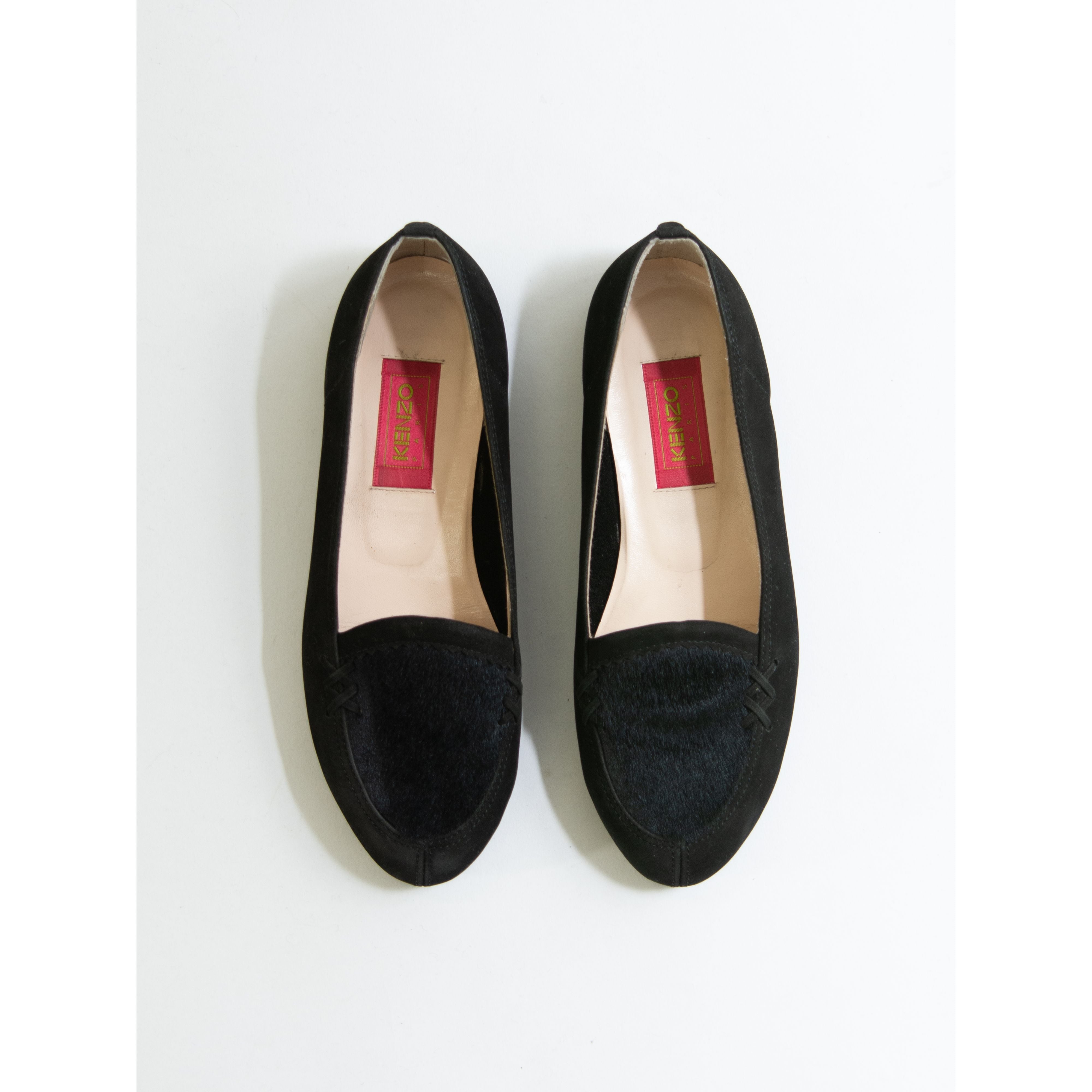 【KENZO PARIS】Unborn calf × suede loafer 35 1/2（ケンゾー ハラコ×スエードレザー ローファー 23cm相当）11c