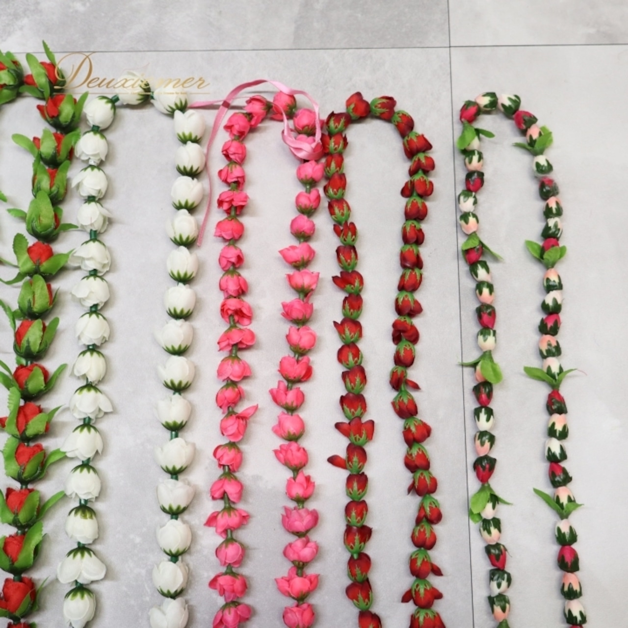 フラダンス 小物 まとめ売り 全8点 セット レイ ピカケレイ ネックレス 花 白 緑 赤 タヒチアン ステージ イベント アクセサリー ダンス小物 かわいい フラワー ロング ホワイト系 ピンク系 レッド系 グリーン系