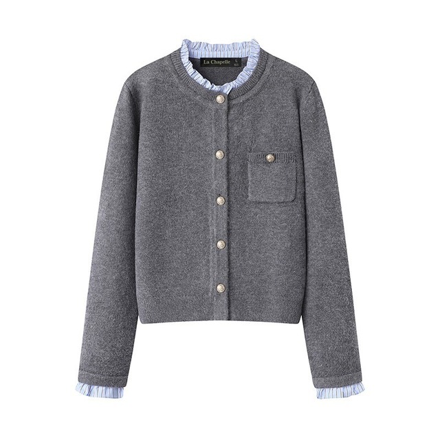 Frill Collar Knit Cardigan　202680133