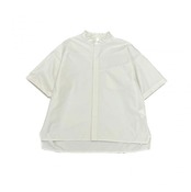 〈 MOUN TEN. 24SS 〉 stretch rip SS shirt / ecru / size 1（Mens兼用）