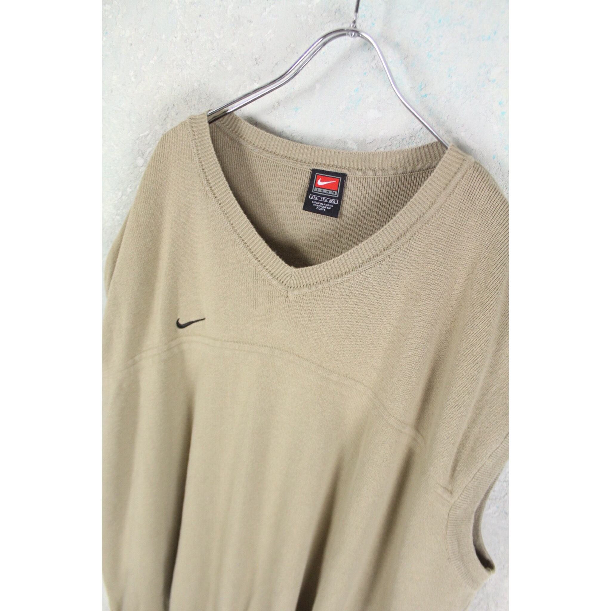希少カラー90s NIKE 中綿ツートンベスト vintage刺繍スウォッシュ 90s 
