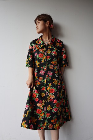 front zip polyester one-piece