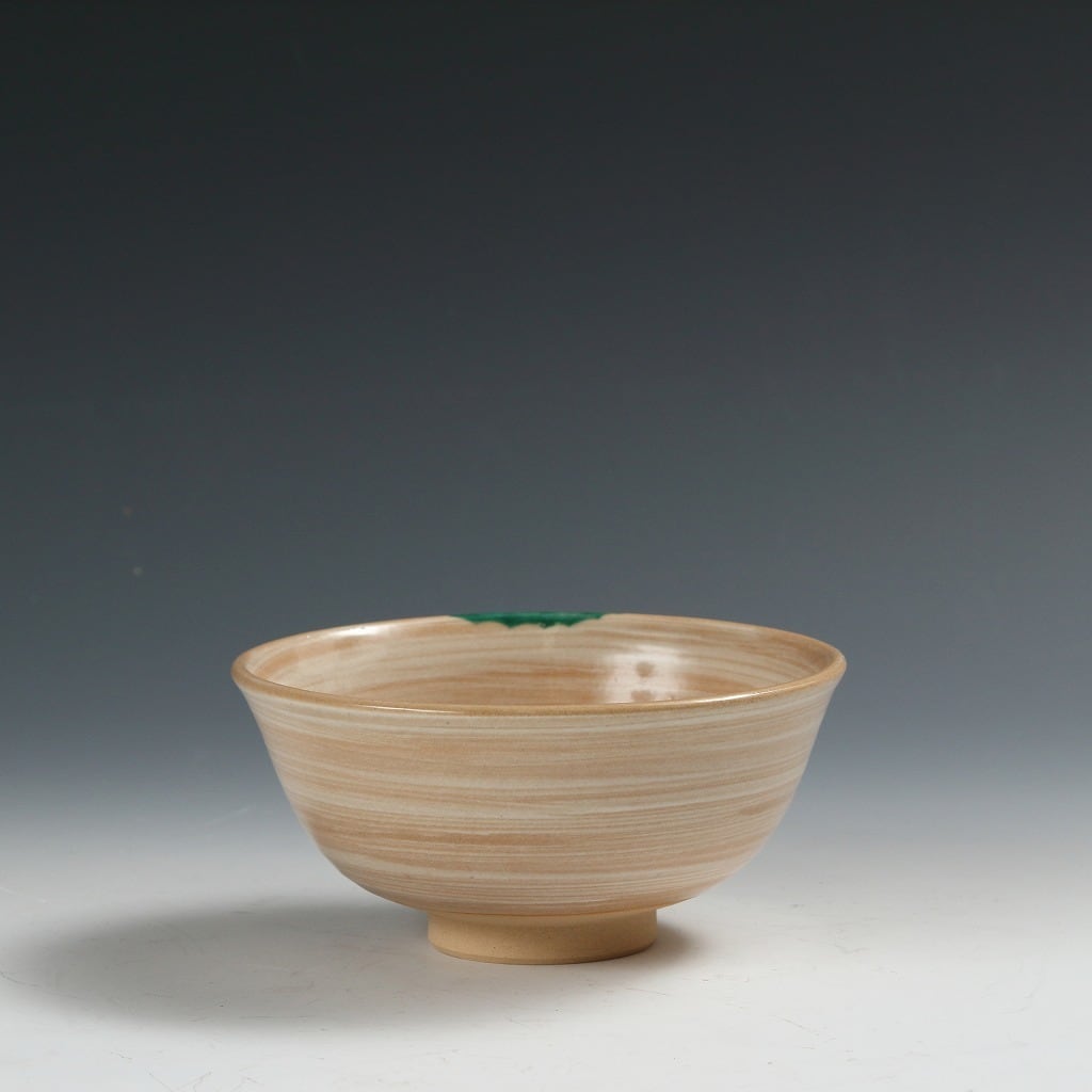京焼 赤雲窯 菁山造 色絵未 茶碗（共箱）茶道具 茶器 岡田菁山｜OKADA Seizan( 京都 ) 赤雲窯 色絵 石蕗絵 茶碗 dbsy15860-b