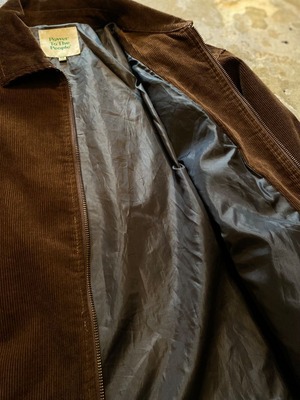 Power to the people / Corduroy zip up blouson-Tiger- / BROWN / コーデュロイ/ジャケット/スウィングトップ