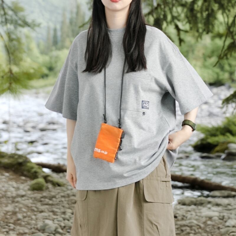 Oversized Crew Neck Short Sleeve T-Shirt ‐4col‐ A0273