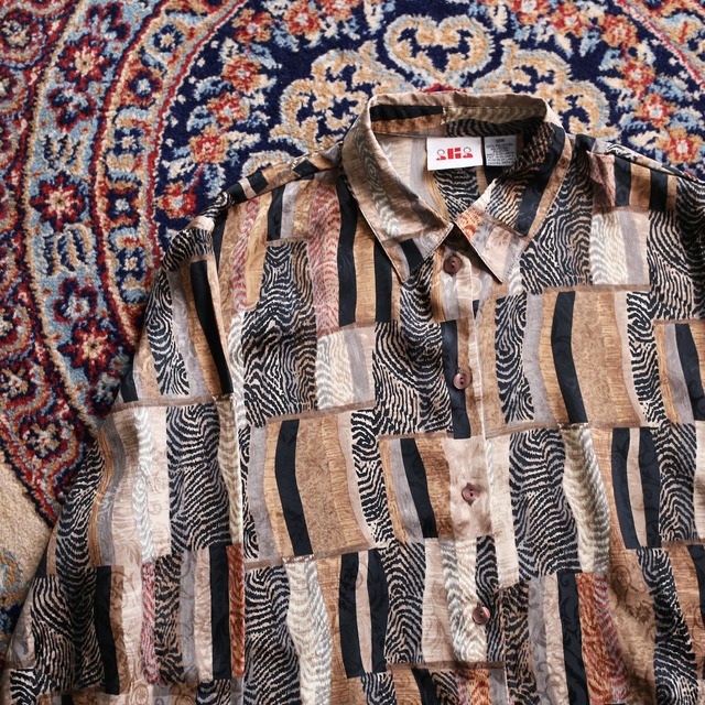 gloss art pattern l/s design shirt