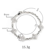 6色四つ葉のクローバー ブレスレット ネックレス W244