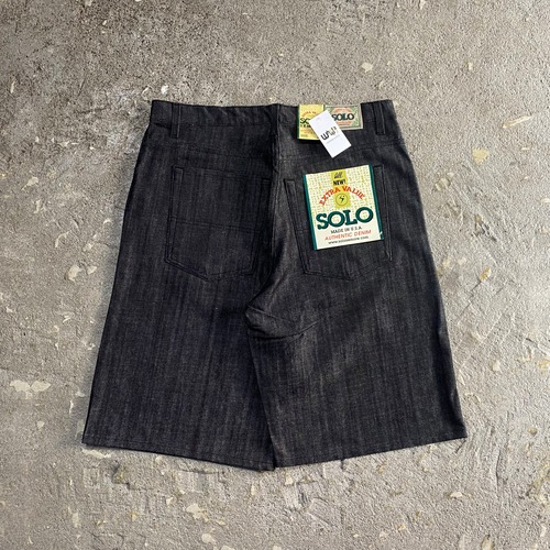 Dead stock!! 90s SOLO SEMORE shorts "rigid black"【仙台店】