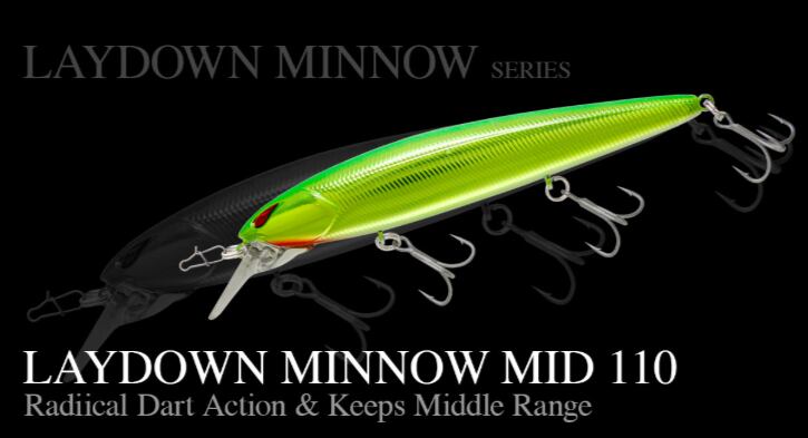 ノリーズ)レイダウンミノーミッド110F/110HF LAYDOWN MINNOW