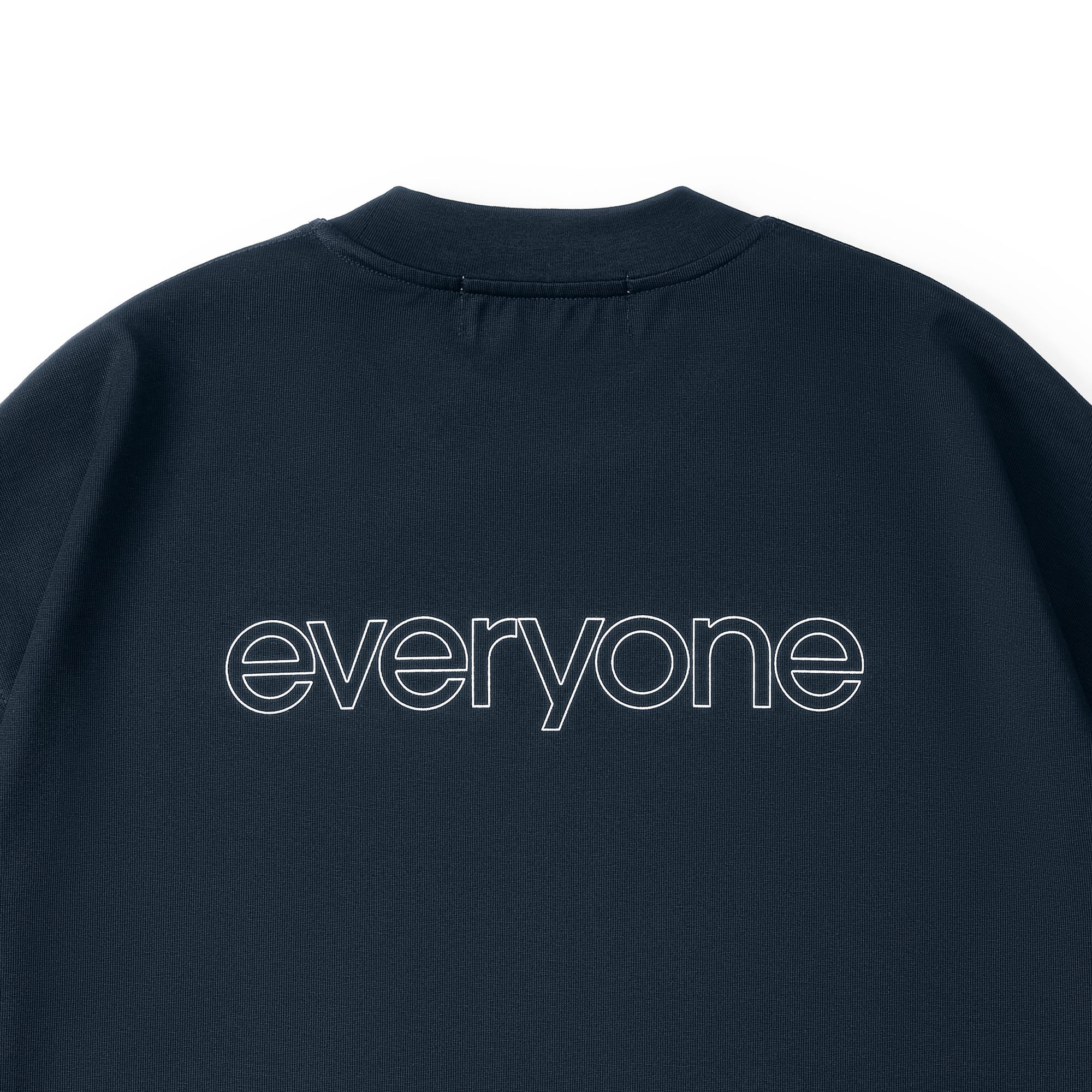 everyone luxury cotton back logo short sleeve tee shirt (NAVY