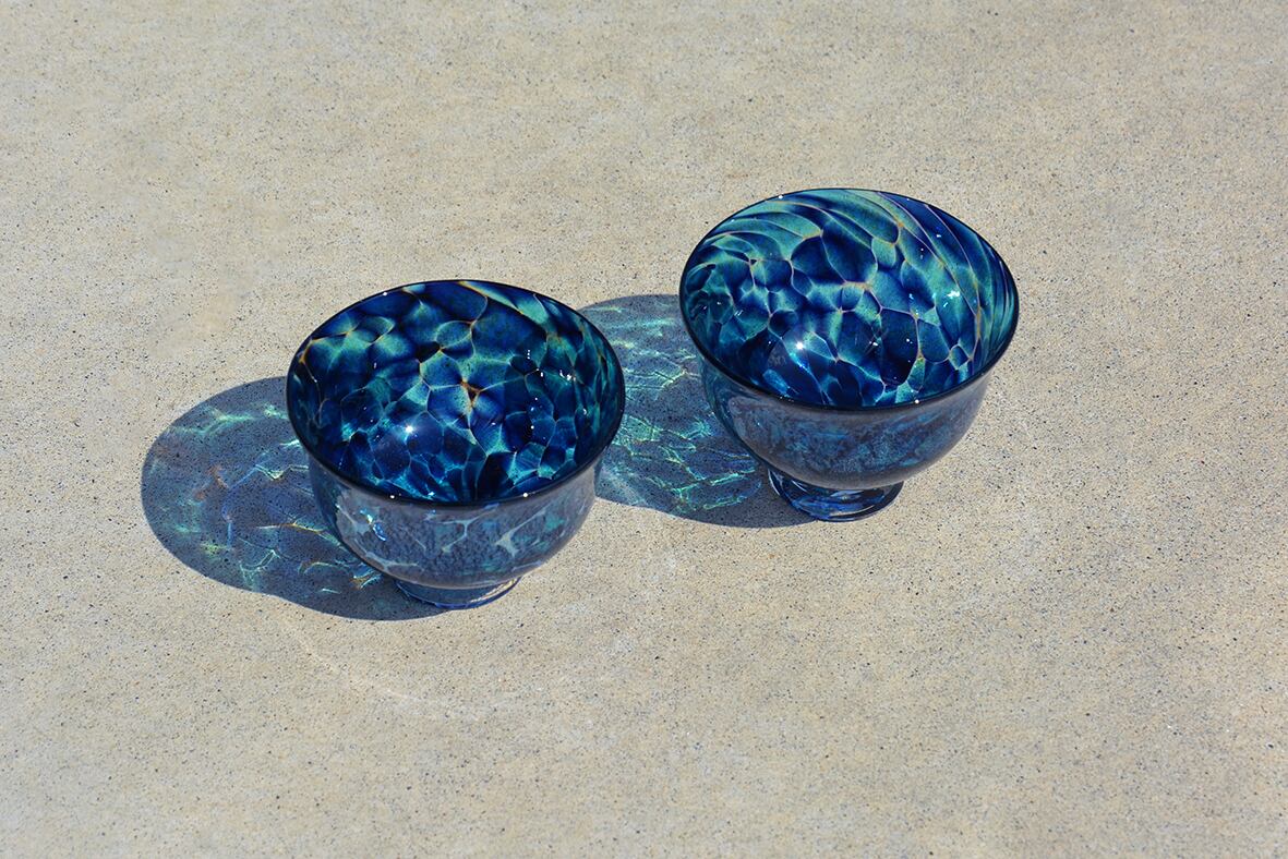 紺青星空 ぐいのみ | 奥山硝子工房