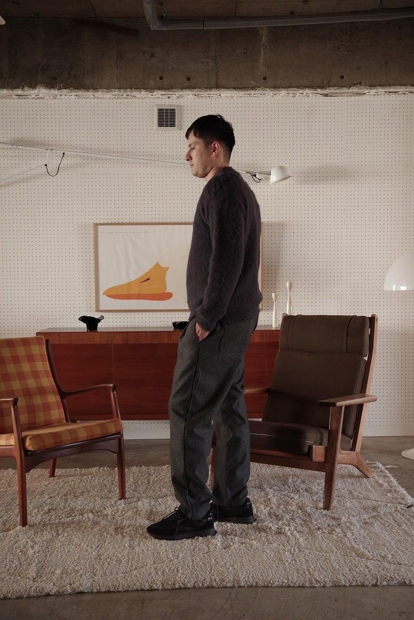 Felted Melton Easy Trousers