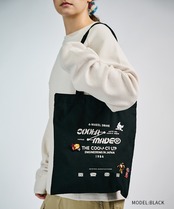 【直営限定ITEM】COOLA MADE プリントトートバッグ (BLACK)　CQ-48523H