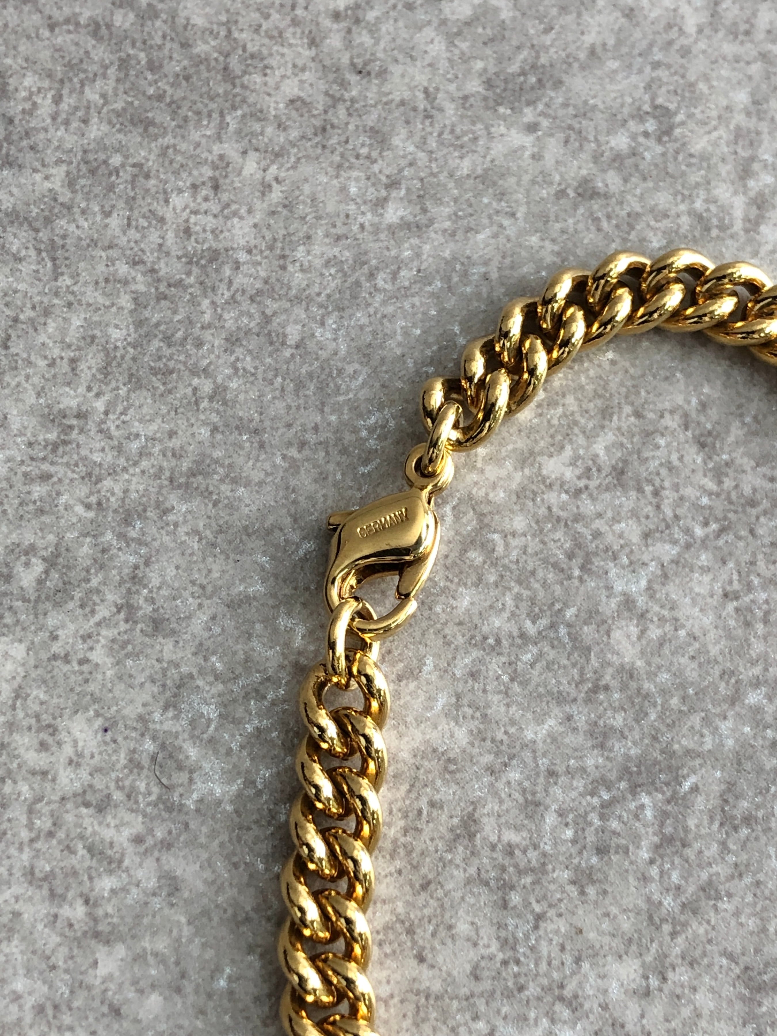 Christian Dior ラインストーン ブレスレット ゴールド