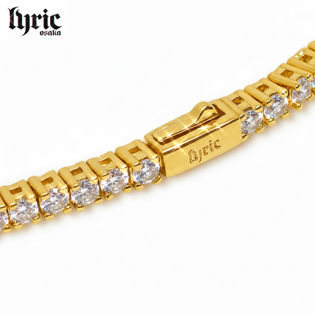 2mm 18cm luxury tennis bracelet gold