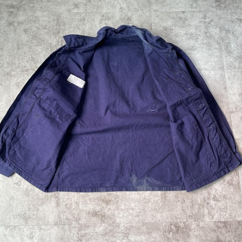 60-70s フランス軍 刺繍タグ コットンツイル フレンチワークジャケット 詳細写真3