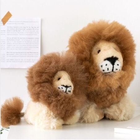 アルパカ毛使用 ライオンぬいぐるみ 大 ハンドメイド Carlosguzman Com Mx