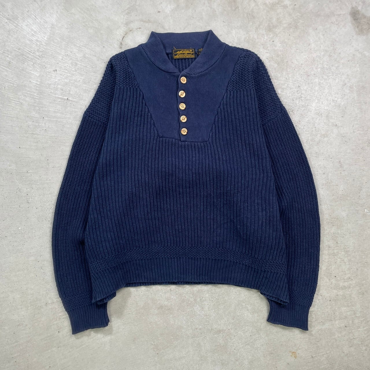 80年代 Eddie Bauer エディーバウアー コットンニットセーター ジープ 