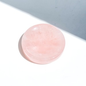 ローズクォーツ 丸型のうつわ 32◇ Rose Quartz ◇天然石・鉱物・パワーストーン・インテリア