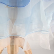 社交ダンス 衣装 スタンダードドレス ワンピース ドレス ブルー系 Leirina レイリーナ 水色 レース フロート デモ 競技 パーティ 発表会 ダンス 水色系 エレガント ドレスアップ ステージ衣装 ダンスパフォーマンス 競技用 衣装 フリル おしゃれ