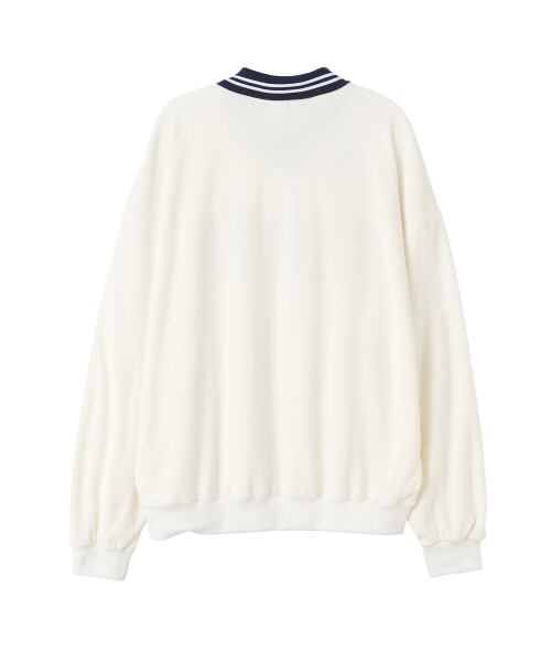 SCULPTOR] Velour Soccer Jersey White | もごつ