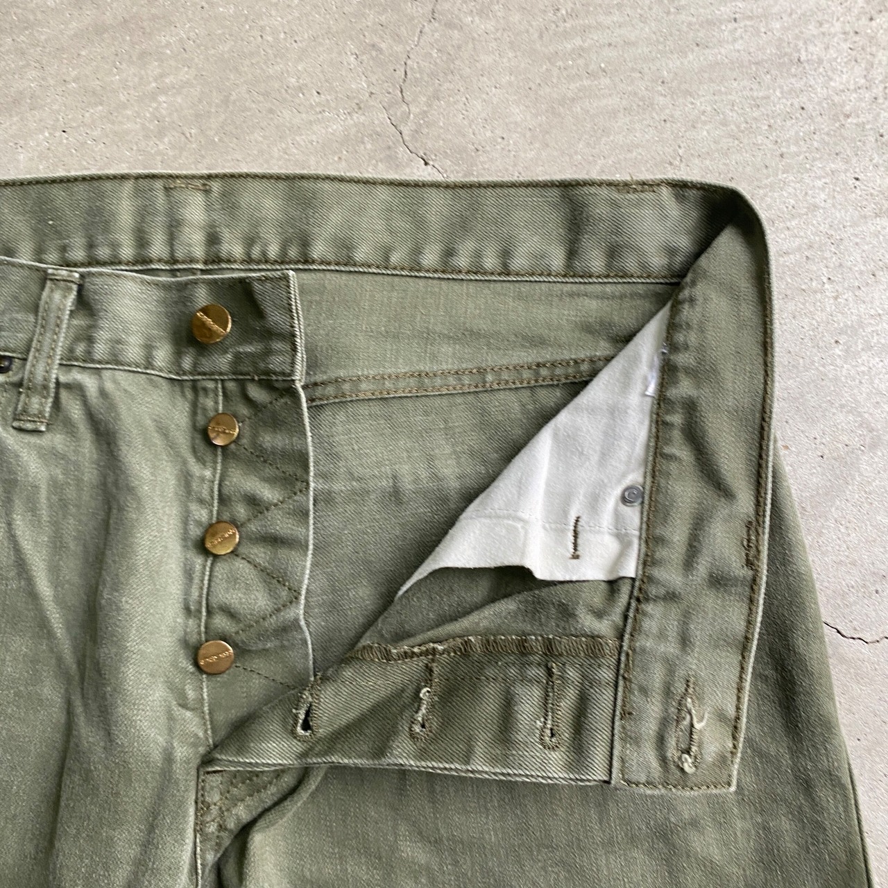 Carhartt カーハート ボタンフライ カラーデニムパンツ ワークパンツ 