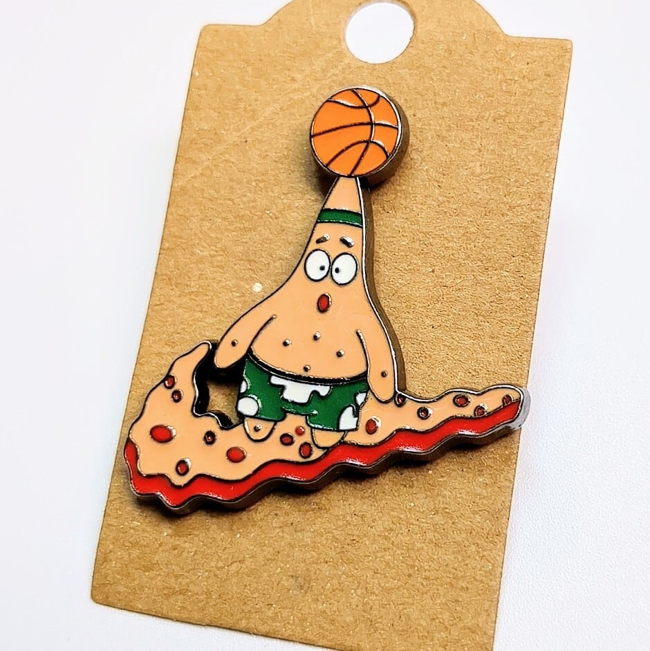 送料無料！ ★ピンズ PINS★ピンバッジ 【パトリック / スポンジボブ(バスケットボール)】 〚アメリカン雑貨 アメトイ〛