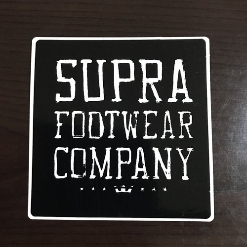 【ST-168】Supra Shoes Footwear スープラ スケートボード Skateboard ステッカー ブラック