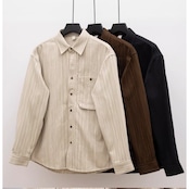 パッチポケット ボタンフロントシャツ af0478