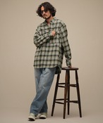 THEOREM Plaid Rover check LS Shirt (GRN) TRM-2625002