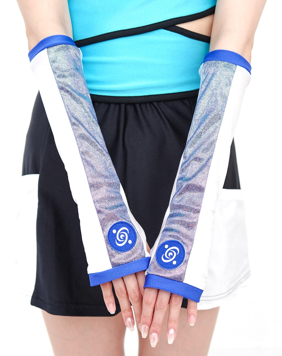 Hologram Line Arm warmers【BLUE】 /AIKA ELECTRONICS