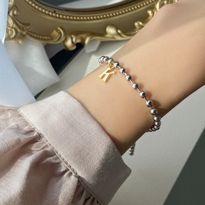 ＜カスタム＞initial combination ball chain bracelet /イニシャルコンビボールチェーンブレスレット