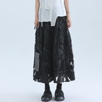 sheer long skirt / l0841