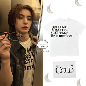 ★BOYNEXTDOOR イハン 着用!!【THE COLDEST MOMENT】TCM online T (white)
