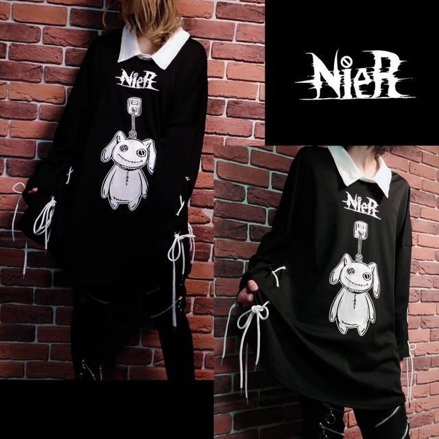 BRAID WIDESLEEVE CUTSEW【OVERCHARGE】