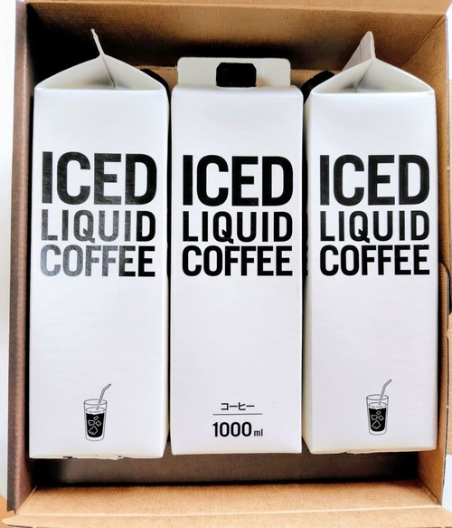 ギフト　リキッドアイスコーヒー無糖1ℓ　3本