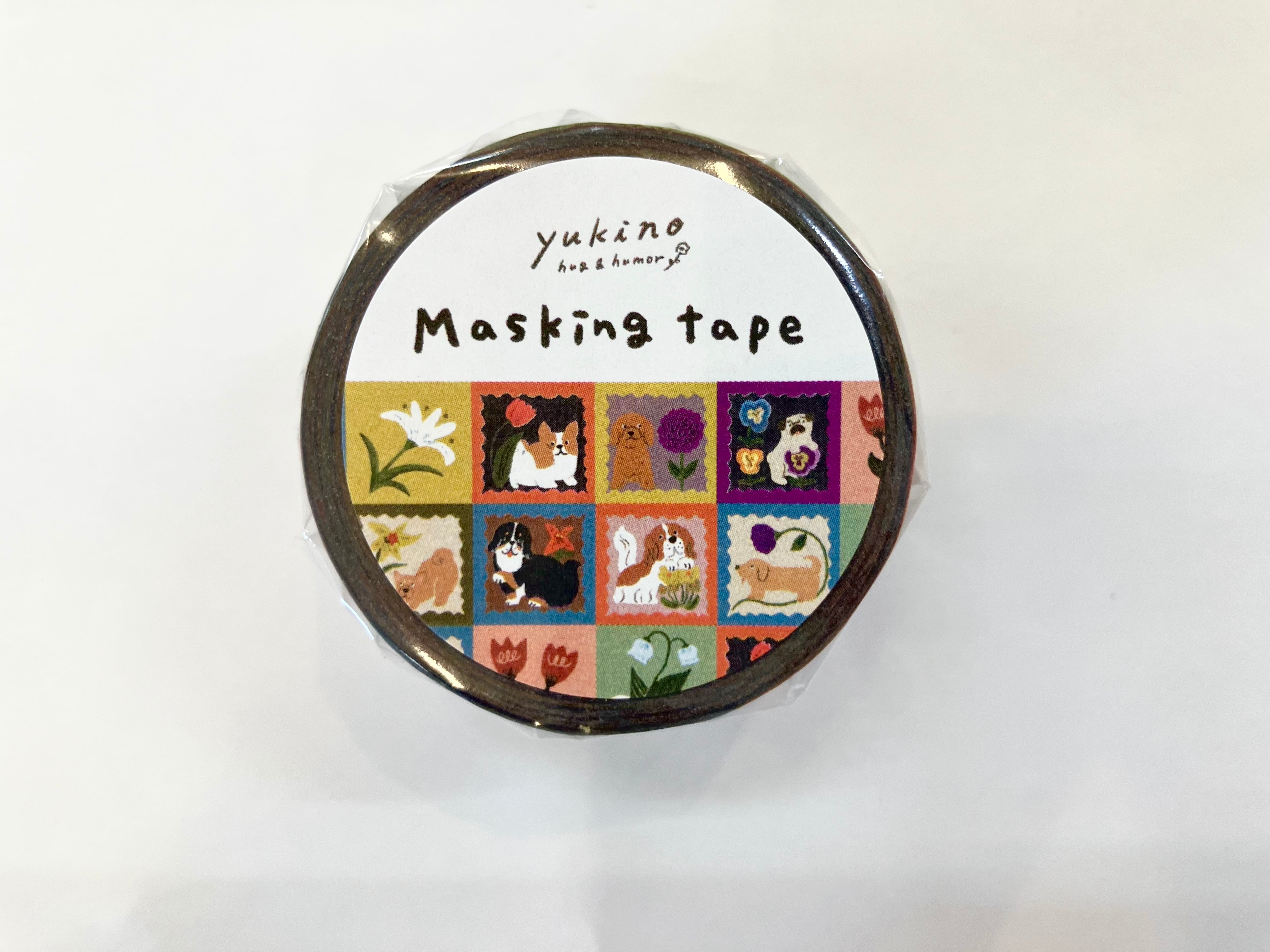 マスキングテープ30mm「Flower & dog patch」 | yukino shop