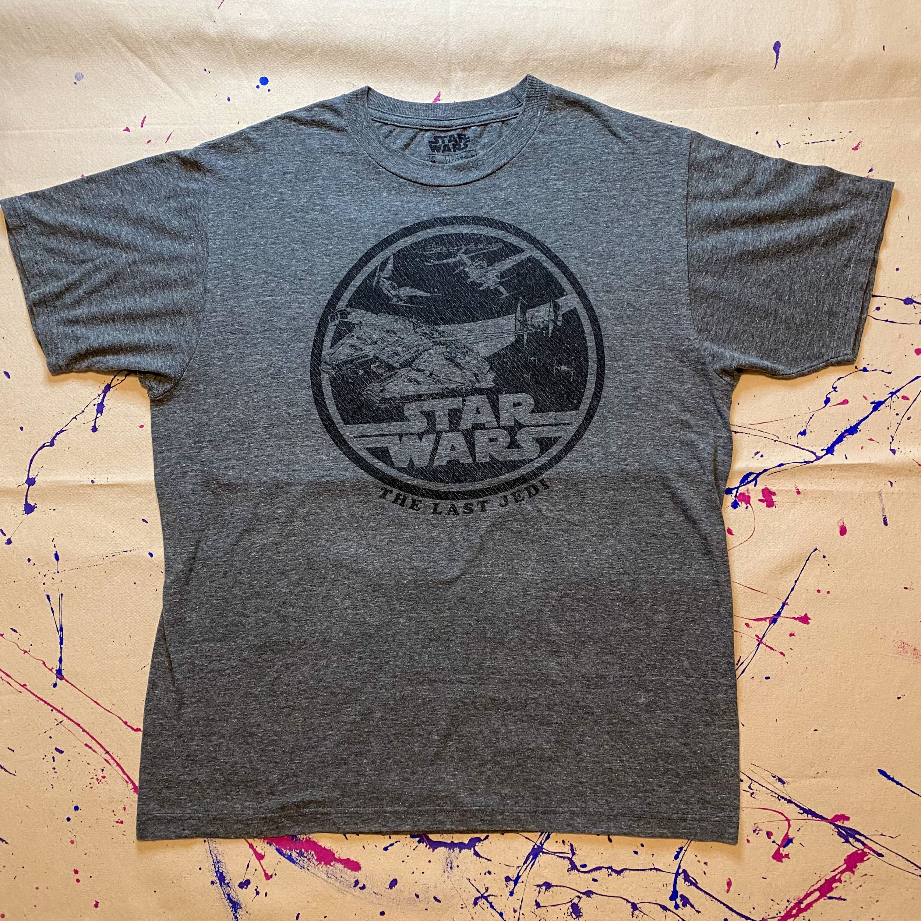 made in MEXICO Star Wars The LAST JEDI cotton T-shirt { メキシコ製 スターウォーズ ラストジェダイ コットンTシャツ 古着 USED メンズ} ユニセックス