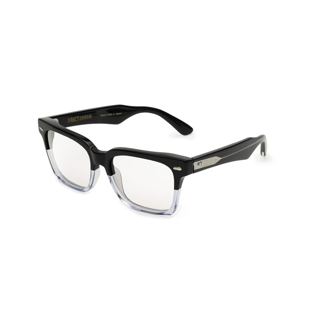 EVILACT eyewear " EMBLEM " black x clear / photochromic gray lens