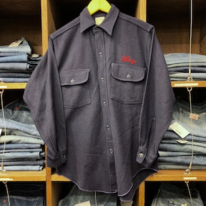 ①1960'S ANDERSON NAVY WOOL SHIRT