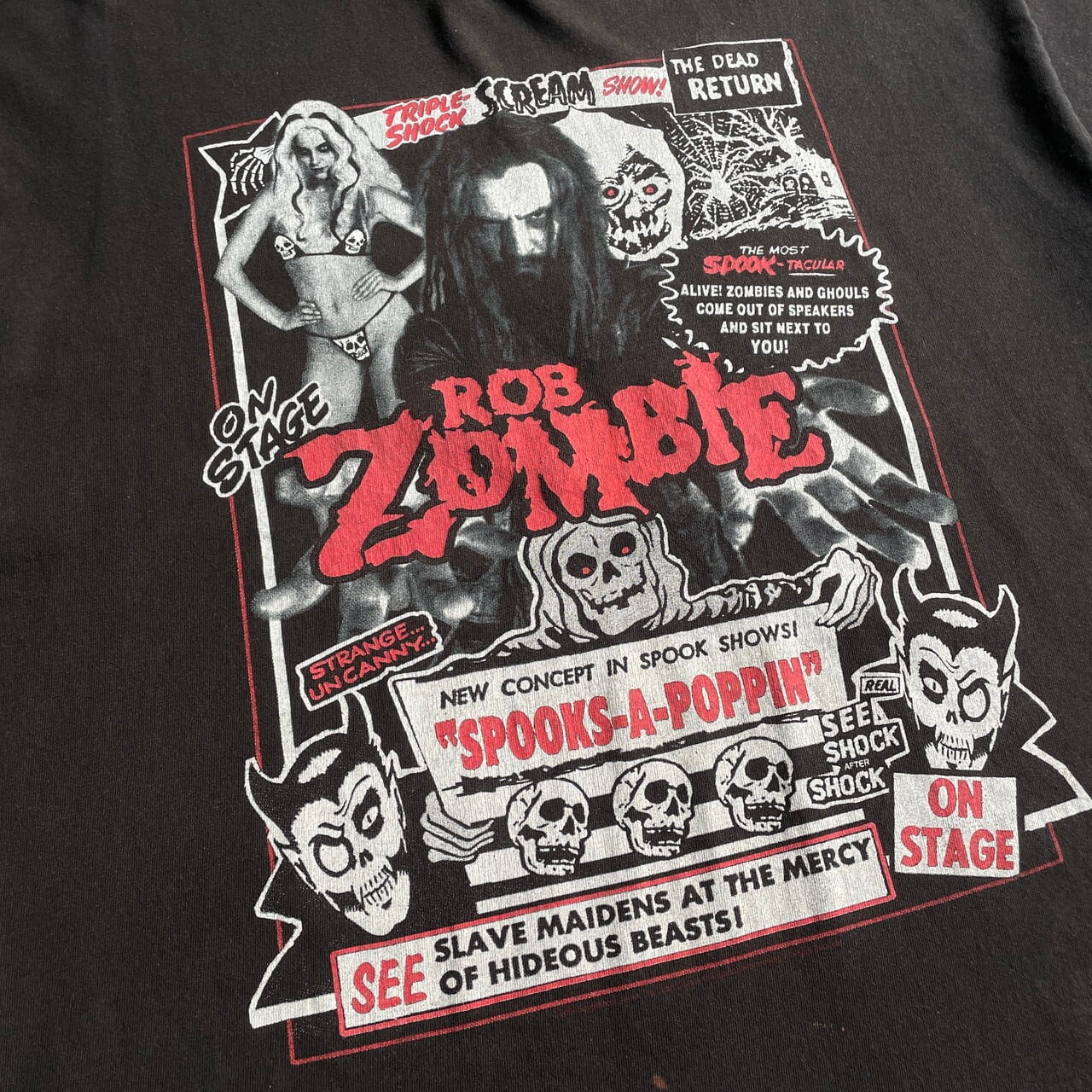 ROB ZOMBIE バンドTシャツ メンズXL 古着 バンT 2009 両面プリント ...