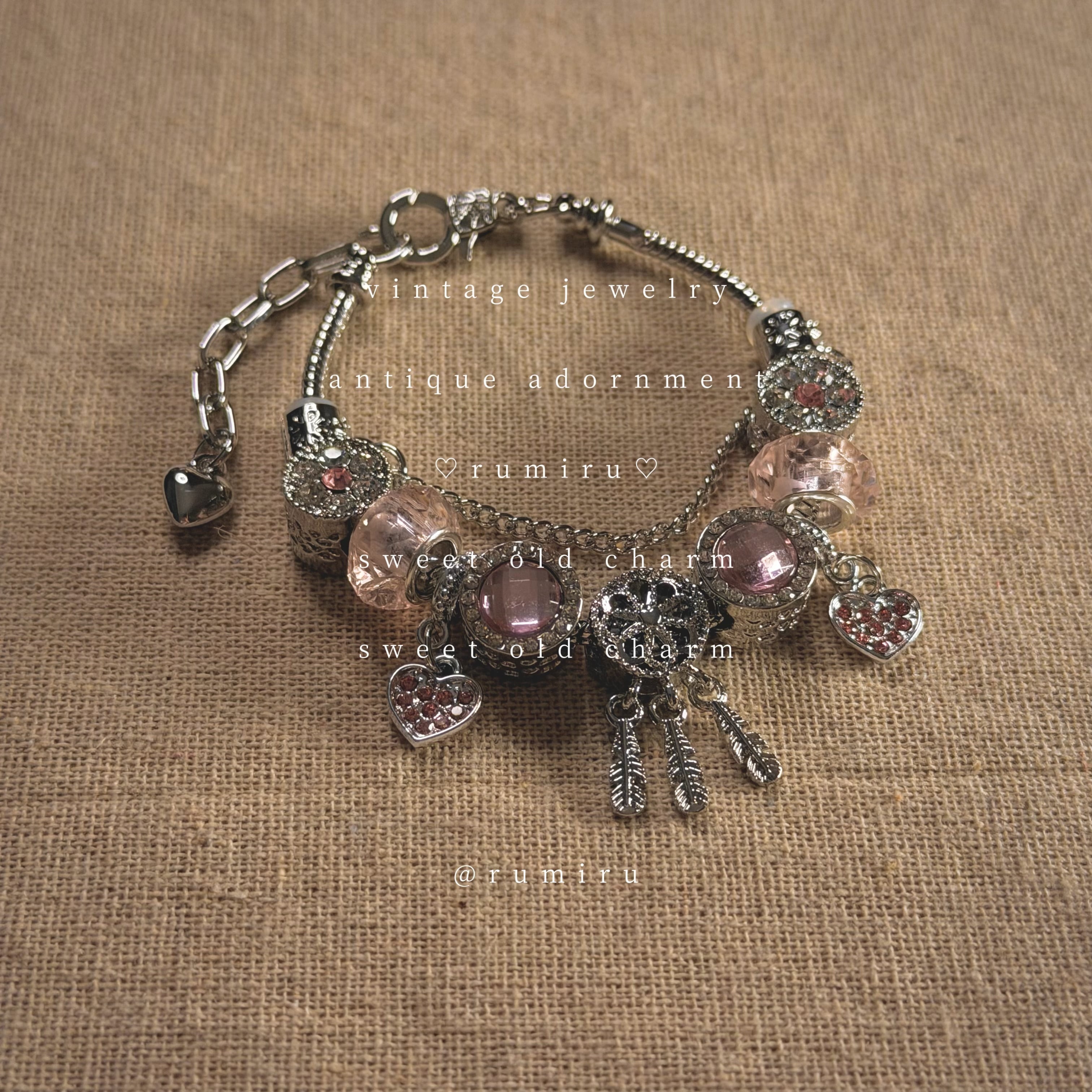 ハンドメイド カラフルビーズ 夢色 ブレスレット | rumiru