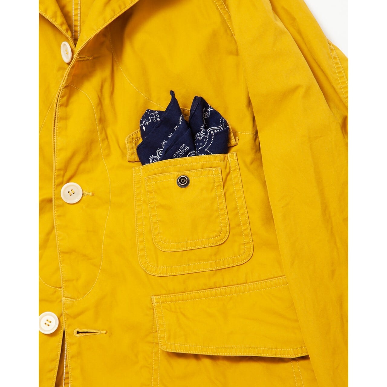 THE CORONA UTILITY / GAME JACKET COMBED YARN GABARDINE w/BIO-WASH