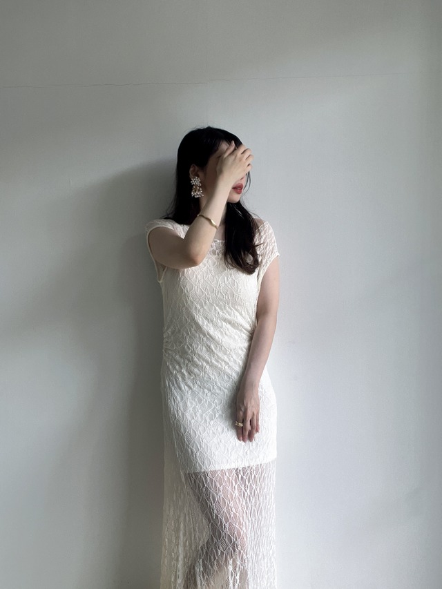 ストレッチレースワンピース【インナー付き】