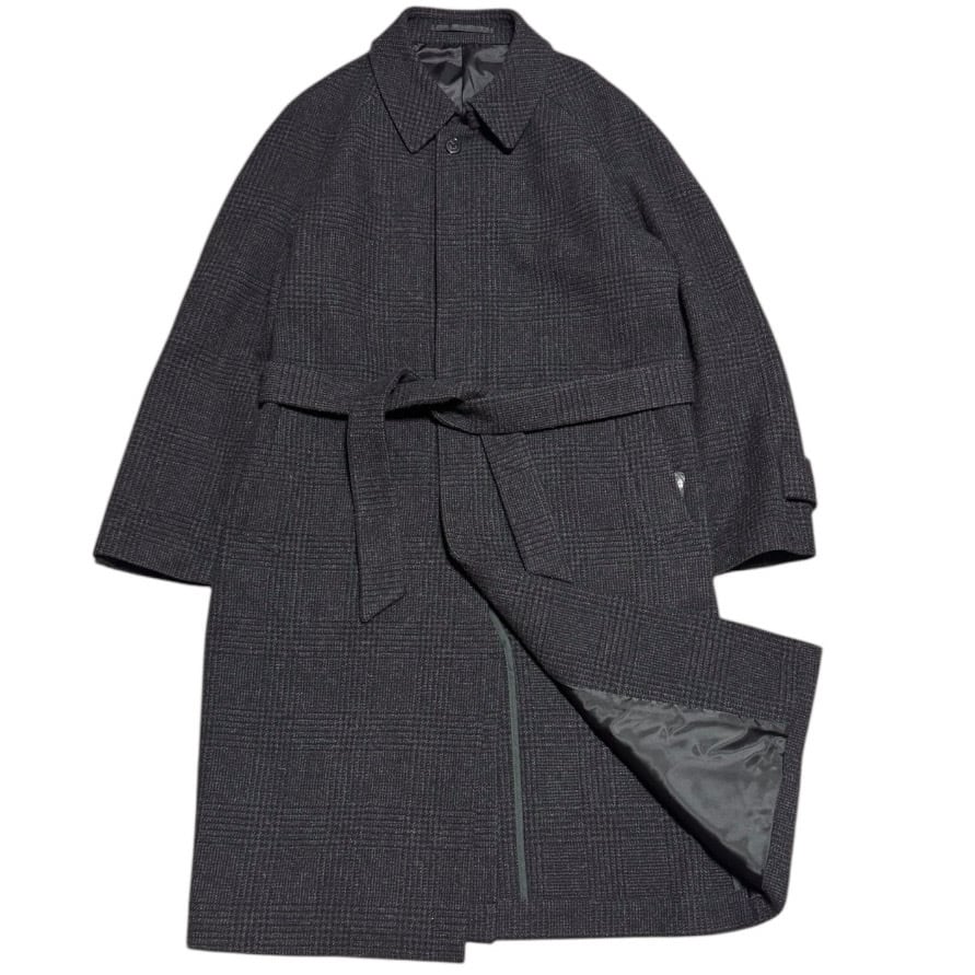 定価10万 Scye 18AW プレイドウールダブルクロスチェックコート 38
