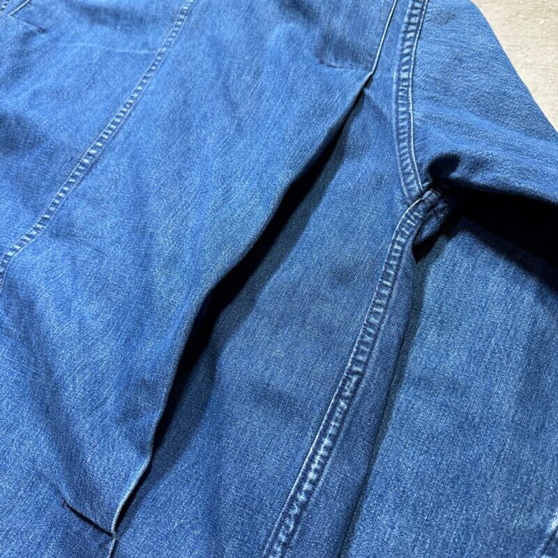 60's Unknown デニムワークジャケット コンディション良好 USN GRIPPER