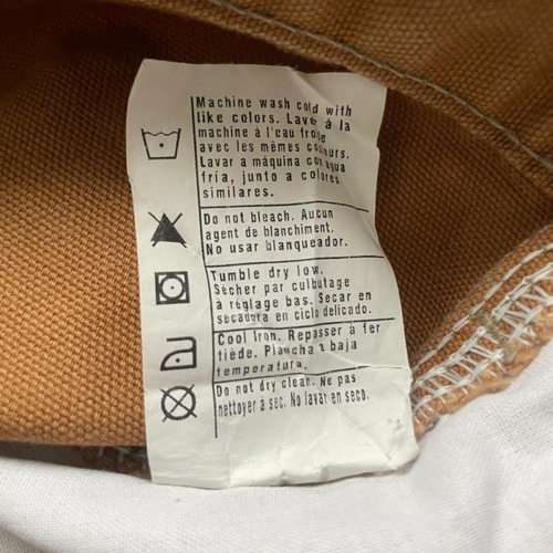 10s USA製 ブラウン ダブルニー Carhartt B01 28×30 詳細写真13