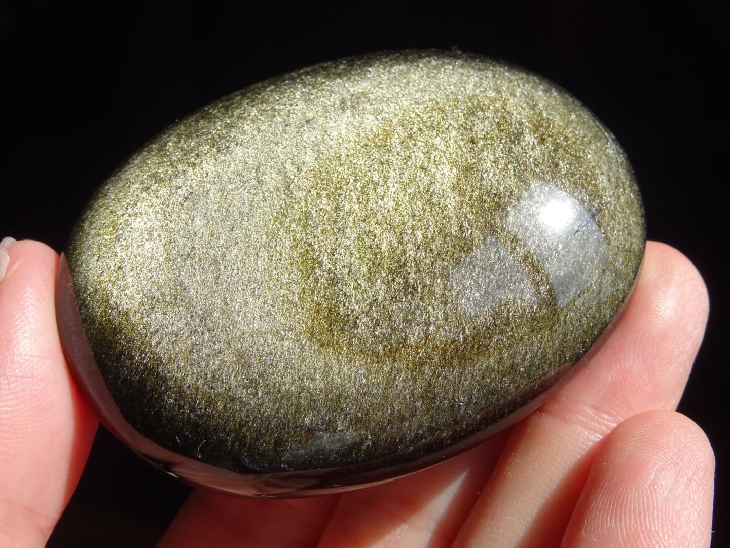 ゴールデンシーン・オブシディアン」 黒曜石・タンブル | 虹石屋