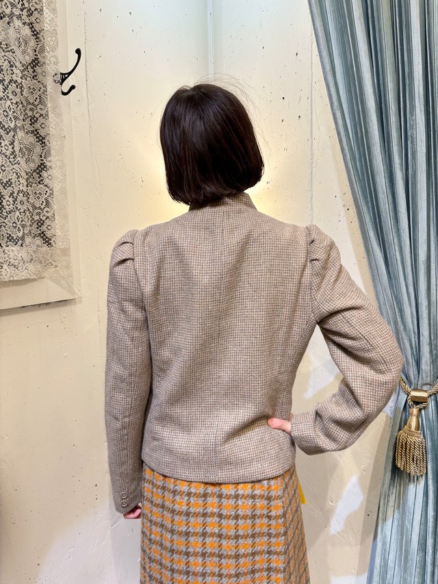 70’s stand up collar wool jacket