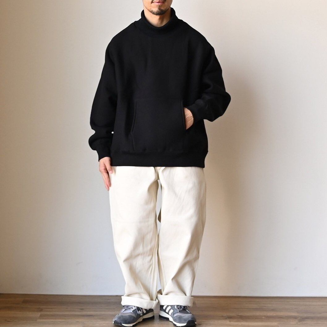 STILL BY HAND】KNIT NECK SWEAT PULL OVER スティルバイハンド